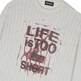 [Tripshop] LIFE KNIT-Unisex Street Fashion Loose Fit Daily Knit-Made in Korea